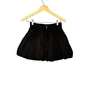Hard Tail Bubble Skirt Womens Small Black Mini Cotton Y2K Athleisure Summer